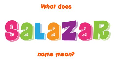 salazar meaning